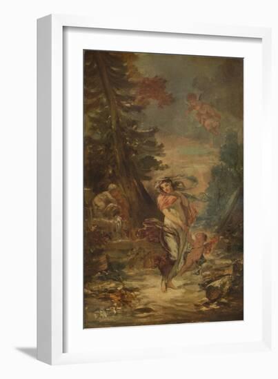 'Winter', c1802, (1938)-Marguerite Gerard-Framed Giclee Print