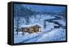 Winter Cabin-Jeff Tift-Framed Stretched Canvas