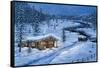 Winter Cabin-Jeff Tift-Framed Stretched Canvas