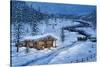 Winter Cabin-Jeff Tift-Stretched Canvas