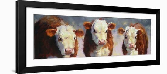 Winter Calves-Carolyne Hawley-Framed Art Print