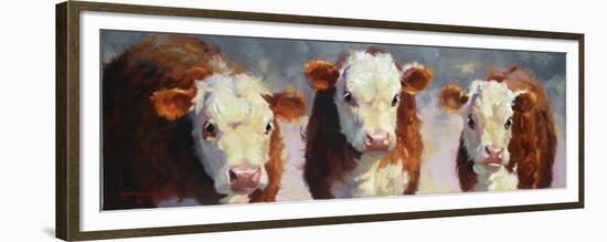 Winter Calves-Carolyne Hawley-Framed Premium Giclee Print