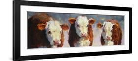 Winter Calves-Carolyne Hawley-Framed Premium Giclee Print