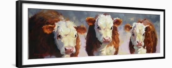 Winter Calves-Carolyne Hawley-Framed Premium Giclee Print