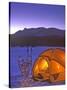 Winter Camping with Snowshoes, East Glacier, Montana, USA-Chuck Haney-Stretched Canvas