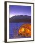 Winter Camping with Snowshoes, East Glacier, Montana, USA-Chuck Haney-Framed Photographic Print