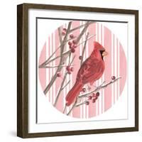 Winter Cardinal Collection C-Annie Warren-Framed Art Print