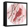 Winter Cardinal Collection C-Annie Warren-Framed Stretched Canvas