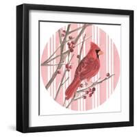 Winter Cardinal Collection C-Annie Warren-Framed Art Print