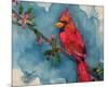 Winter Cardinal-null-Mounted Premium Giclee Print