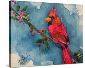 Winter Cardinal-null-Stretched Canvas