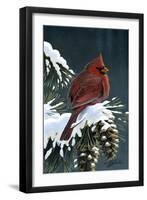 Winter Cardinal-Wilhelm Goebel-Framed Giclee Print