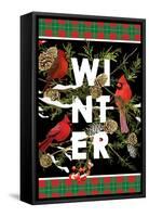 Winter Cardinals-Kimberly Allen-Framed Stretched Canvas