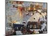 Winter, Carnival Fair, 1919-Boris Kustodiyev-Mounted Giclee Print