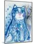 Winter Cat - The Snow Queen-Oxana Zaika-Mounted Giclee Print