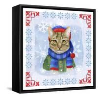 Winter Cat-Fiona Stokes-Gilbert-Framed Stretched Canvas