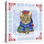 Winter Cat-Fiona Stokes-Gilbert-Stretched Canvas
