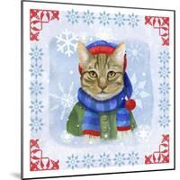 Winter Cat-Fiona Stokes-Gilbert-Mounted Giclee Print