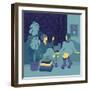 Winter Catch Up-Claire Huntley-Framed Giclee Print