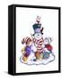 Winter Cats-Bill Bell-Framed Stretched Canvas