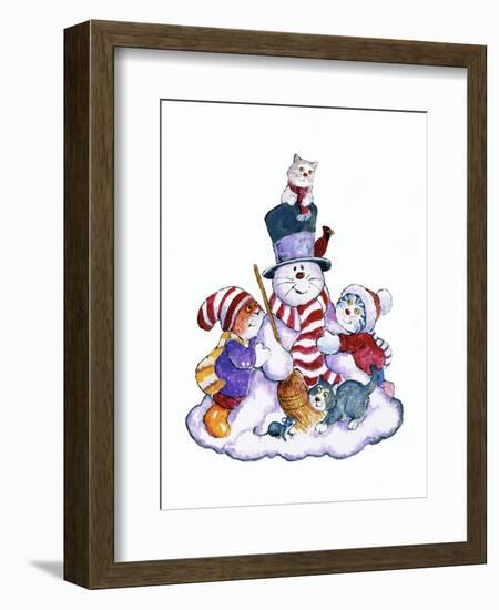 Winter Cats-Bill Bell-Framed Giclee Print