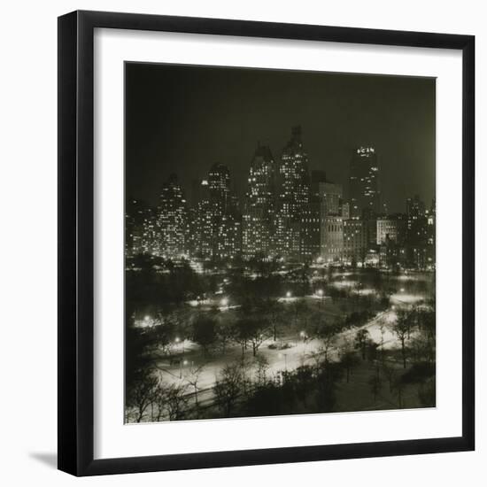 Winter Central Park-null-Framed Giclee Print