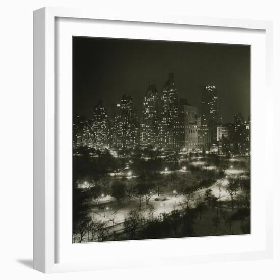 Winter Central Park-null-Framed Giclee Print