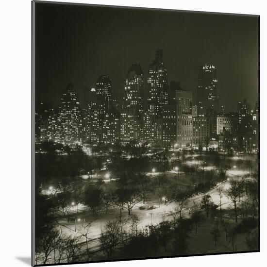 Winter Central Park-null-Mounted Giclee Print