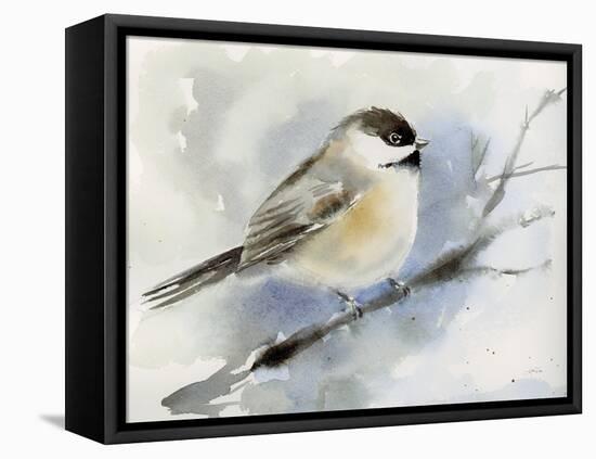 Winter Chickadee-Katrina Pete-Framed Stretched Canvas