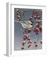 Winter Chickadees I-Fred Szatkowski-Framed Art Print