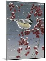 Winter Chickadees I-Fred Szatkowski-Mounted Art Print