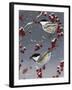 Winter Chickadees II-Fred Szatkowski-Framed Art Print