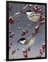 Winter Chickadees II-Fred Szatkowski-Framed Art Print