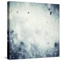 Winter, Christmas Background: Snow Storm, Frost, Glittering Lights-Michal Bednarek-Stretched Canvas