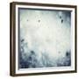 Winter, Christmas Background: Snow Storm, Frost, Glittering Lights-Michal Bednarek-Framed Premium Giclee Print