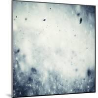 Winter, Christmas Background: Snow Storm, Frost, Glittering Lights-Michal Bednarek-Mounted Art Print