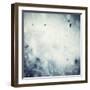 Winter, Christmas Background: Snow Storm, Frost, Glittering Lights-Michal Bednarek-Framed Art Print