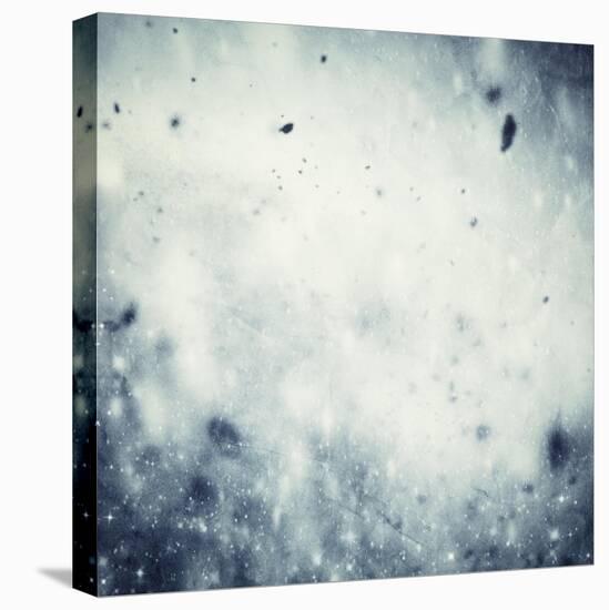 Winter, Christmas Background: Snow Storm, Frost, Glittering Lights-Michal Bednarek-Stretched Canvas