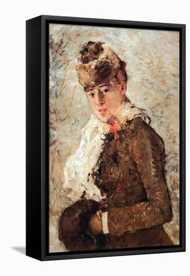 Winter Coat-Berthe Morisot-Framed Stretched Canvas