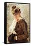 Winter Coat-Berthe Morisot-Framed Stretched Canvas