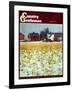 "Winter Cornfield," Country Gentleman Cover, January 1, 1946-Thomas Benner-Framed Giclee Print