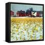 "Winter Cornfield,"January 1, 1946-Thomas Benner-Framed Stretched Canvas