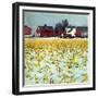 "Winter Cornfield,"January 1, 1946-Thomas Benner-Framed Giclee Print