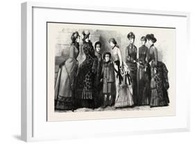 Winter Costumes, Fashion, 1882-null-Framed Giclee Print