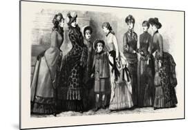 Winter Costumes, Fashion, 1882-null-Mounted Giclee Print