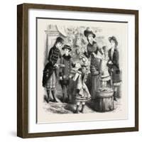 Winter Costumes for Children, Fashion, 1882-null-Framed Giclee Print