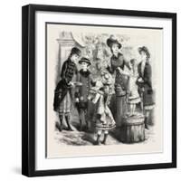 Winter Costumes for Children, Fashion, 1882-null-Framed Giclee Print