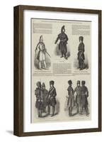 Winter Costumes of British Troops in Canada-null-Framed Giclee Print