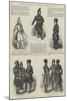 Winter Costumes of British Troops in Canada-null-Mounted Giclee Print