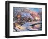 Winter Cottage-Dominic Davison-Framed Art Print